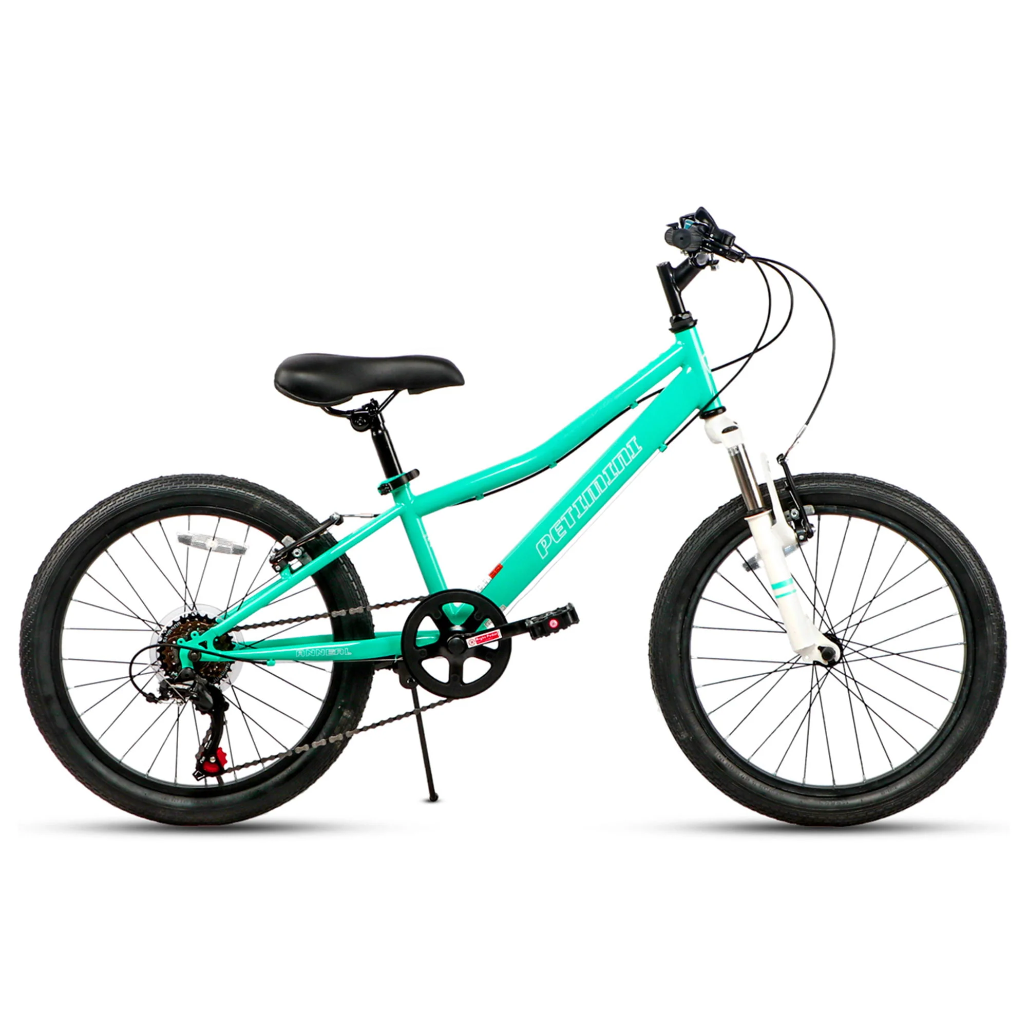 Petimini Cyclone 20 In 6 Speed Kids Mountain Bike for Ages 5-9, Mint Green