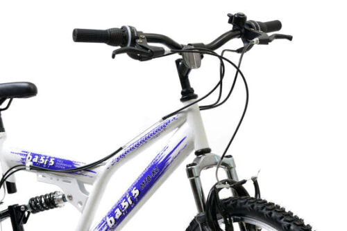 Basis 2 Bicycle Full Susp Mountain Bike 26" Wheel 21 Speed White Purple