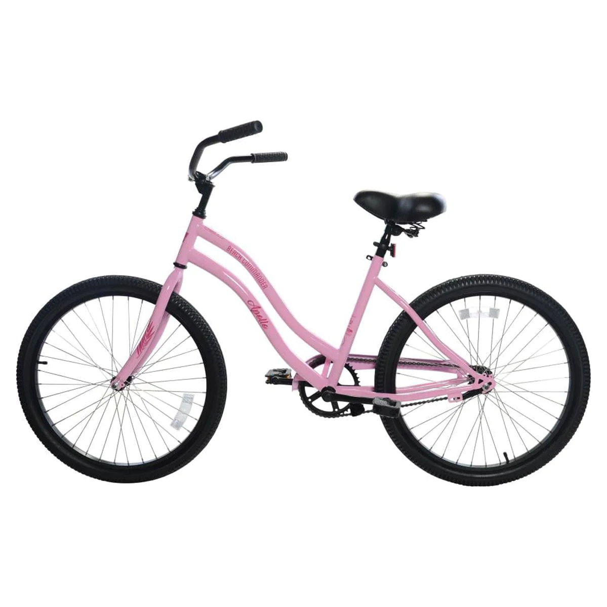 APOLLO Beach Commander, 24 In., Single Speed Cruiser Bike, Pink
