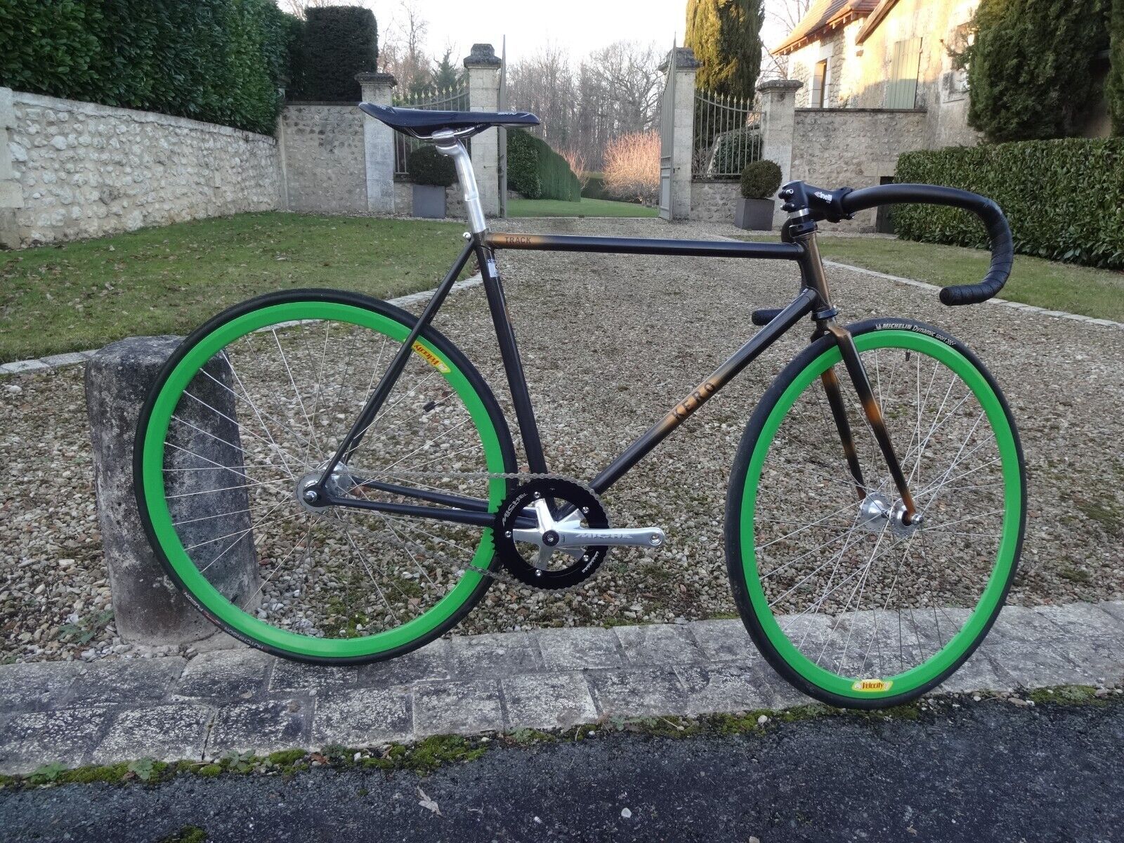 Custom painted track bike 