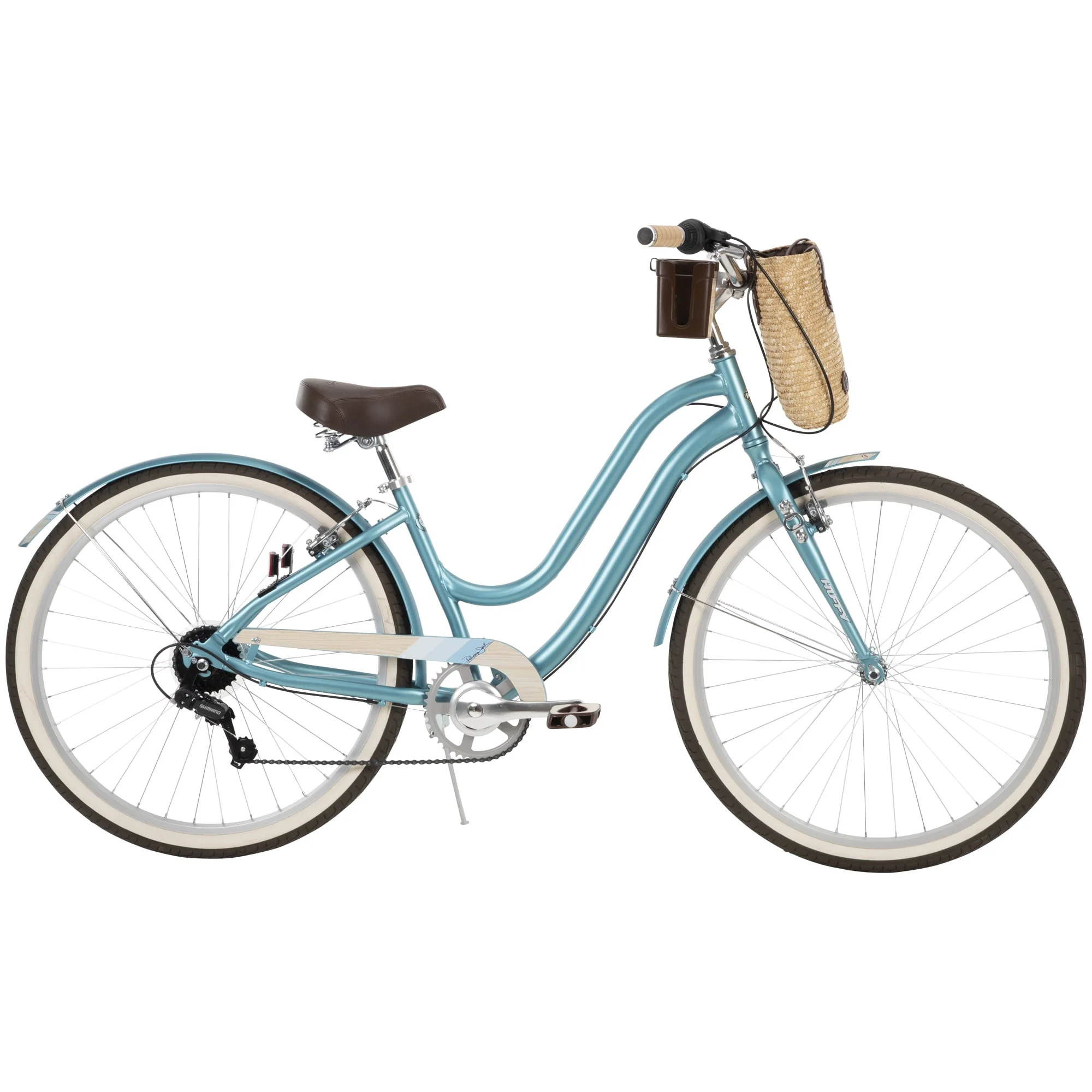 Jack 26-inch 7-Speed Comfort Bike for Women, Teal, by Huffy