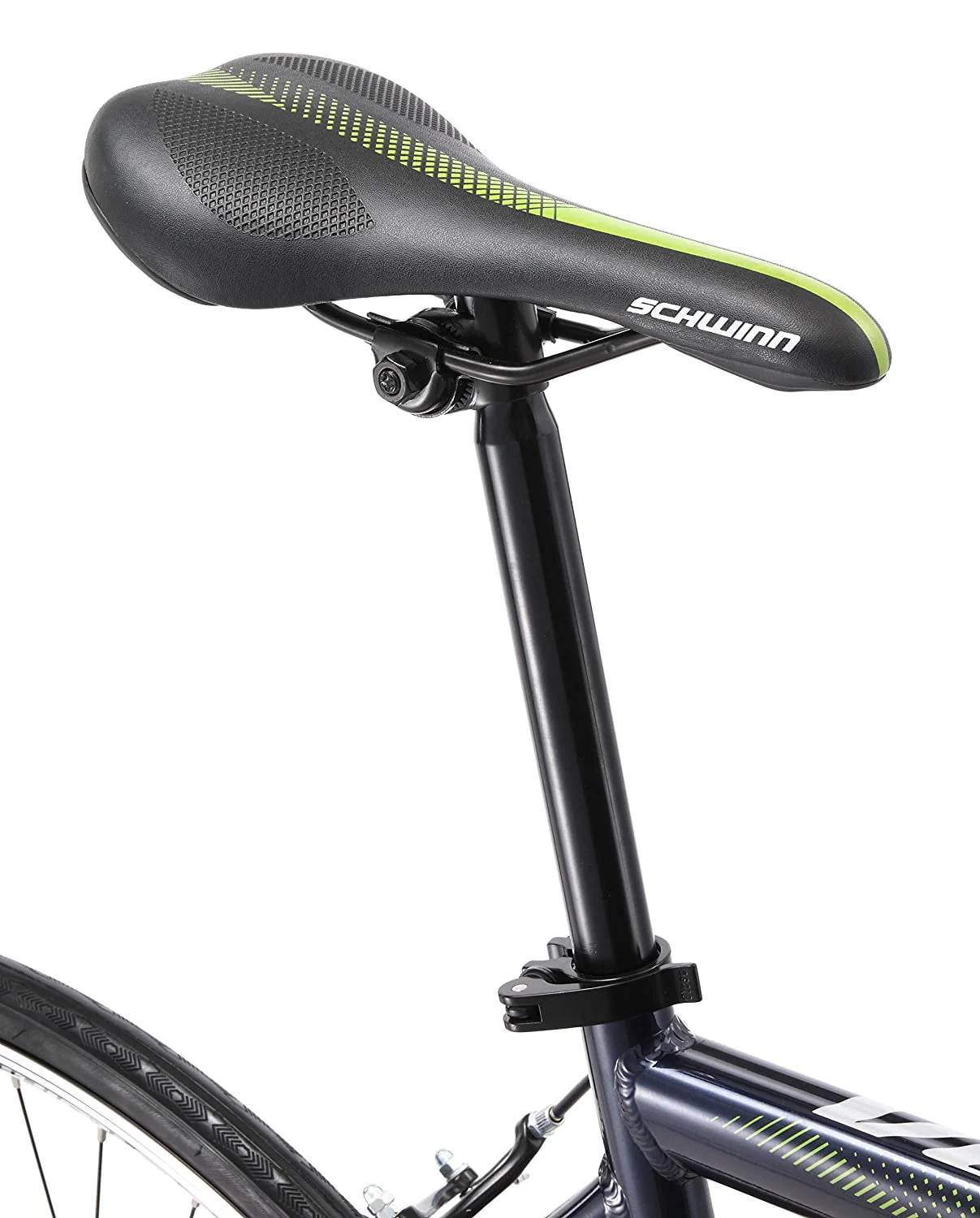 Schwinn Volare 1300 Bicycle 700C, Men's Drop Bar Road, Black with Green accent