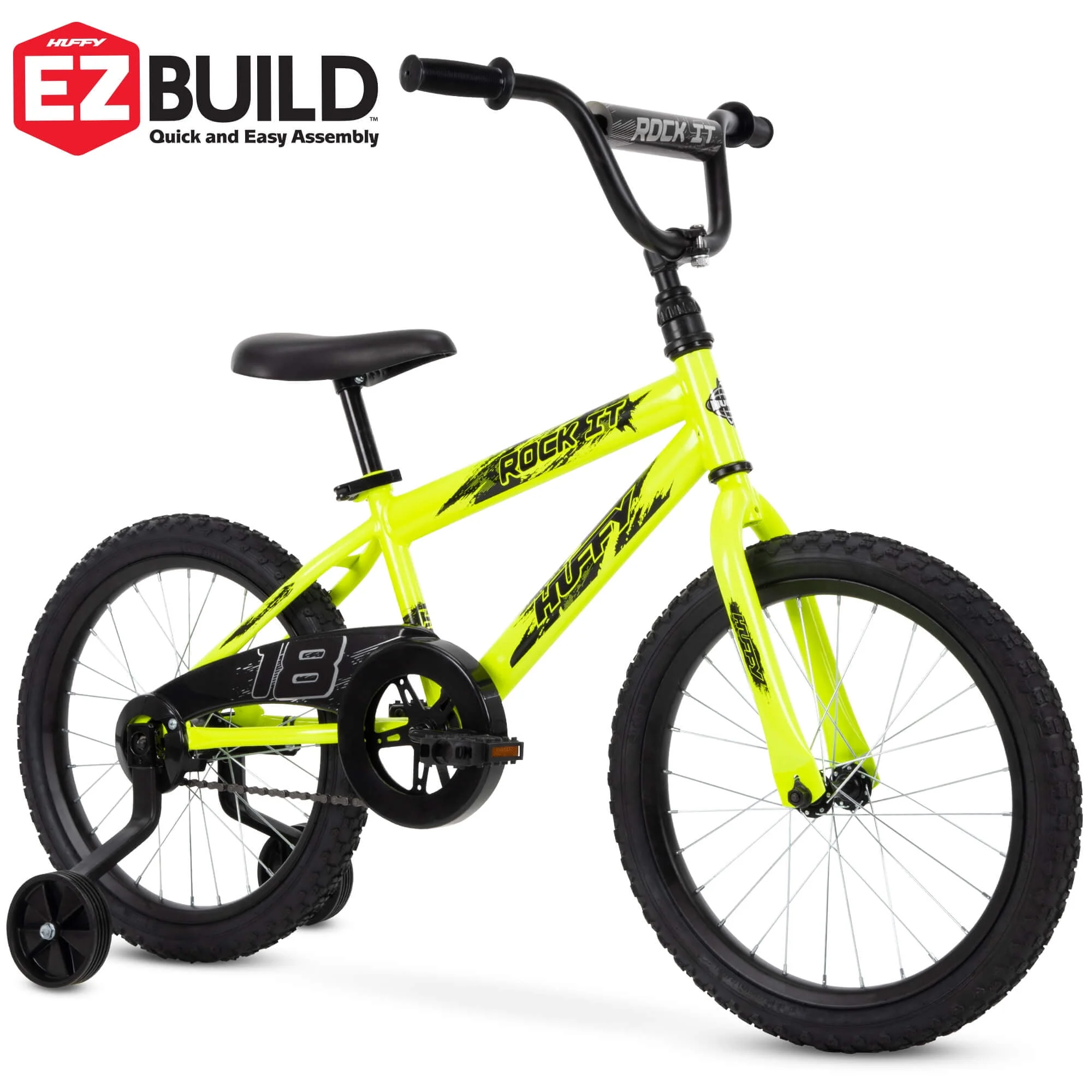18 in. Rock It Boy Kids Bike, Neon Powder Yellow