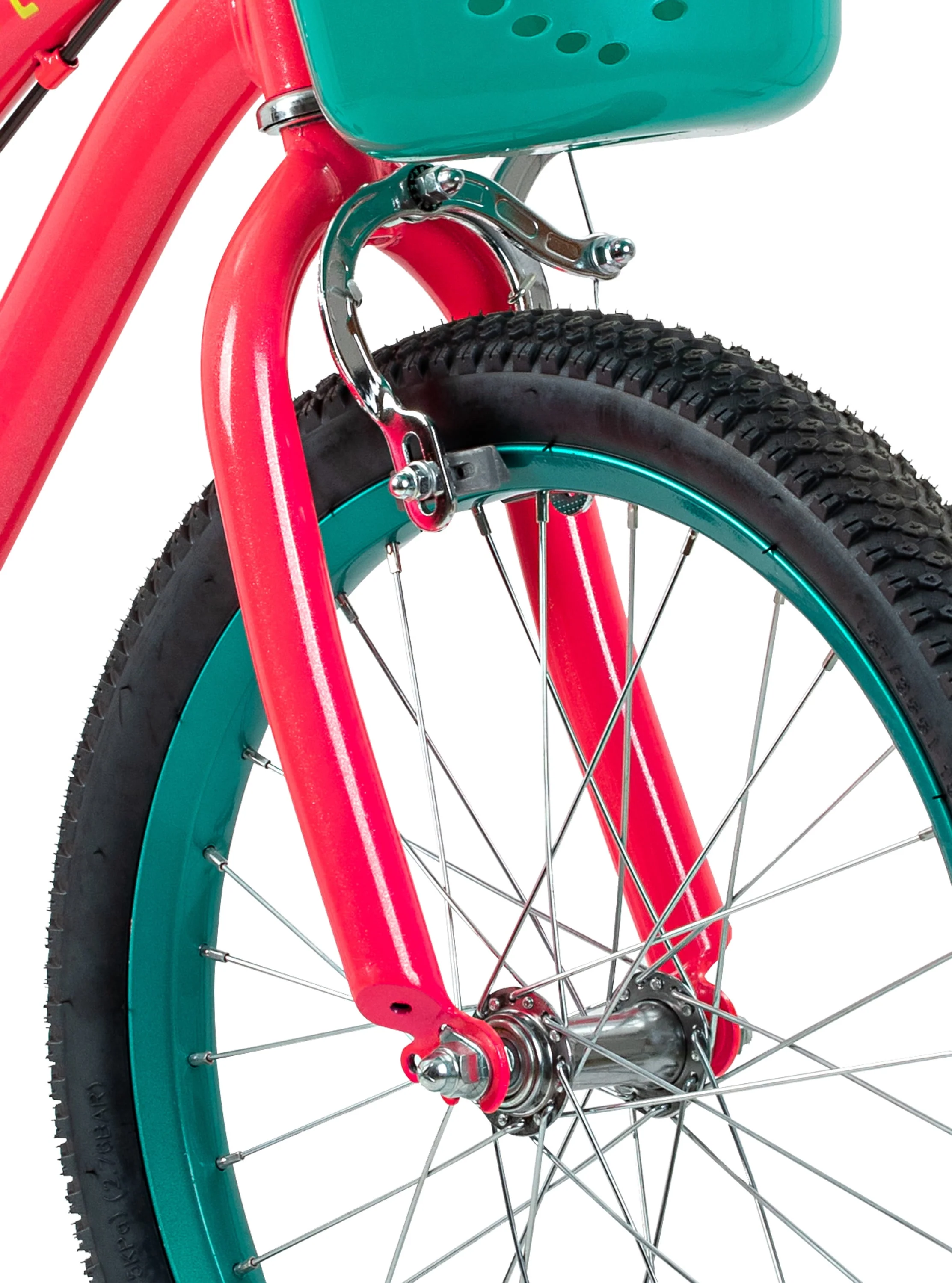 Schwinn Breeze 18 inch Girls Kids Bike with Basket and Training Wheels, Ages 5-9, Pink