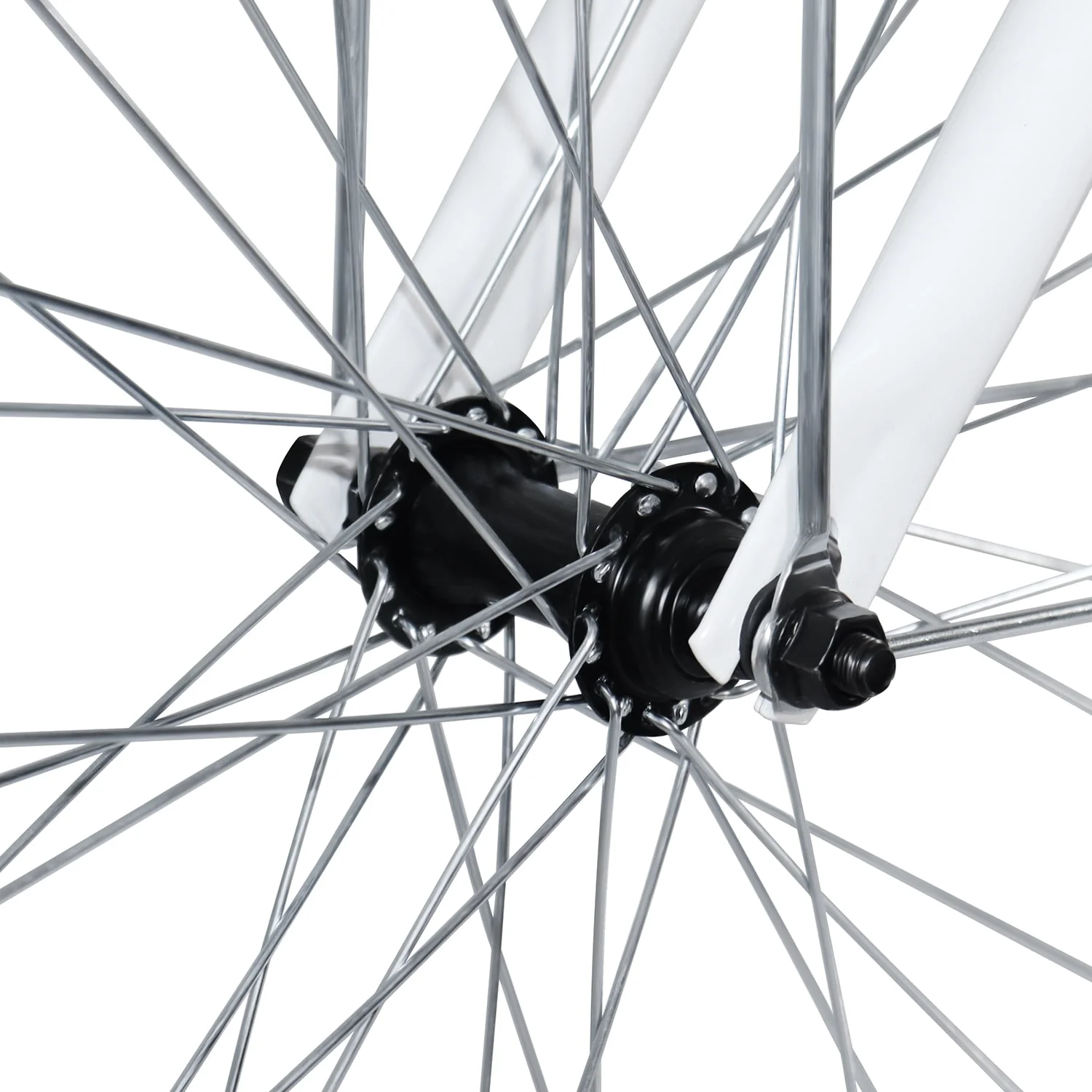 26 Inch Women Bike, Classic Bicycle Retro Bicycle, Cruiser Bike, White