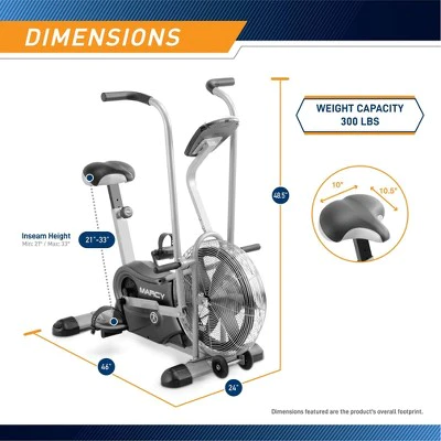 Marcy Deluxe Fan AIR1 Exercise Bike