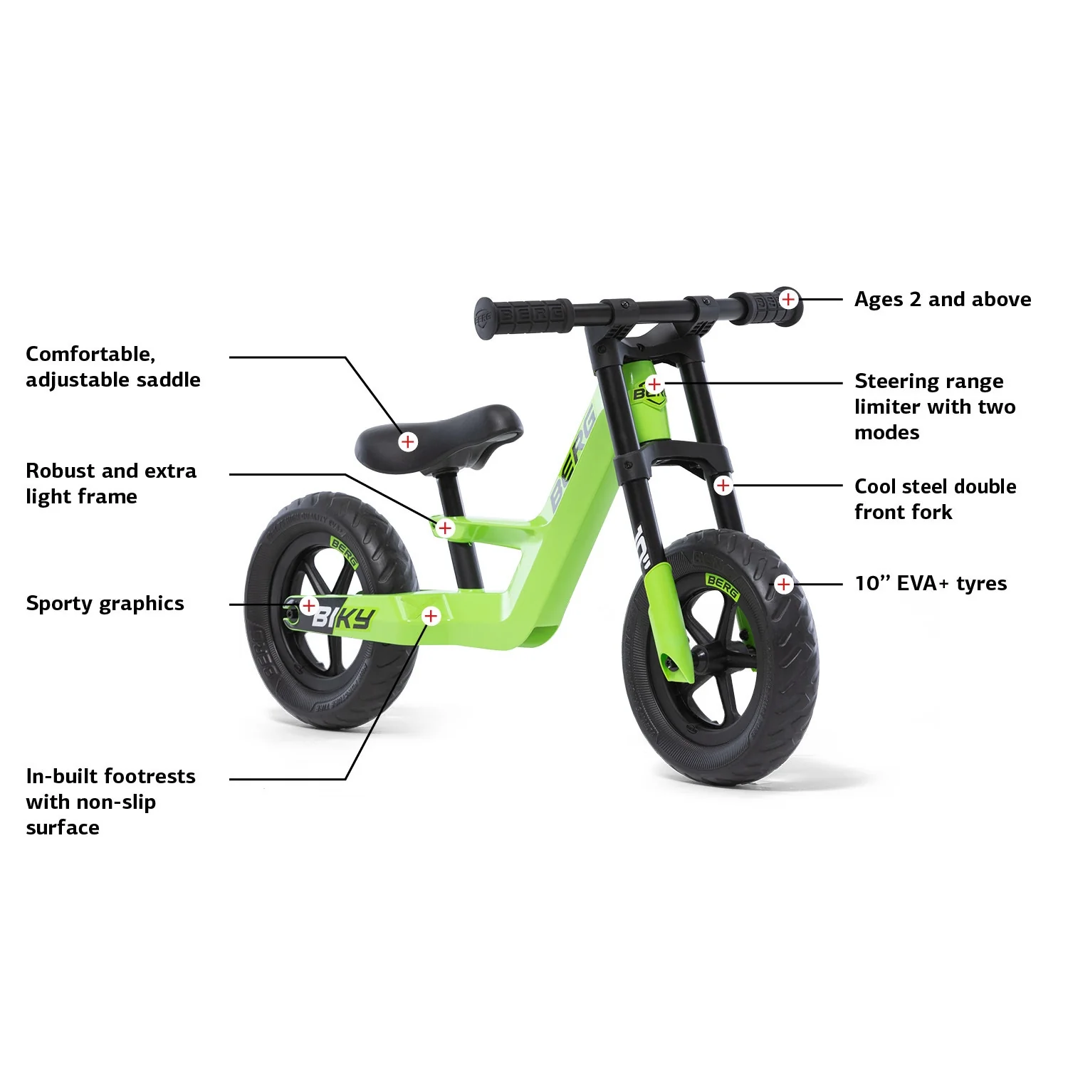 BERG Biky Mini Balance Bike - Green