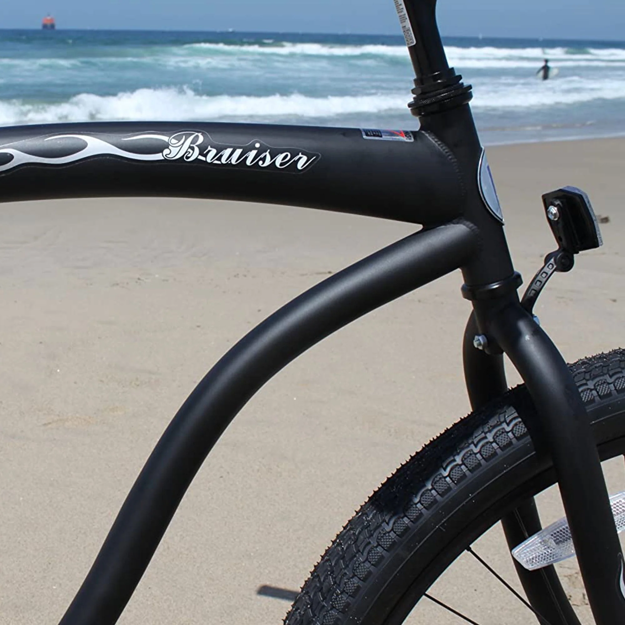 Firmstrong Bruiser Single Speed Men's 26 Inch Beach Cruiser Bike, Black