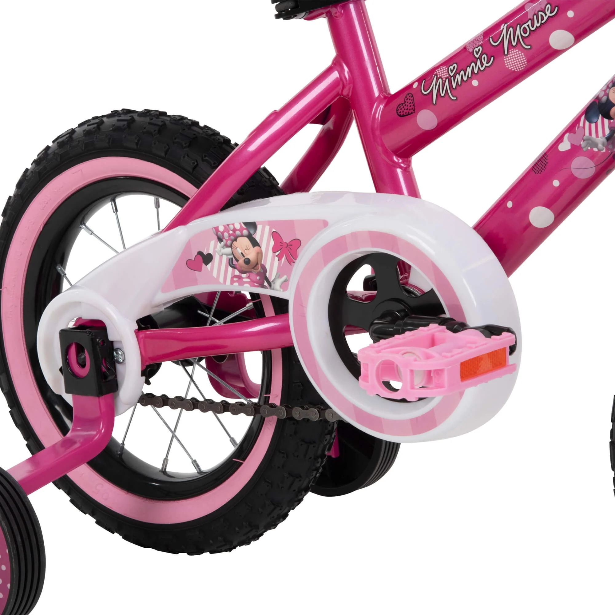 12 in. Minnie Mouse Bike with Training-Wheels for Girl's, Pink by Huffy