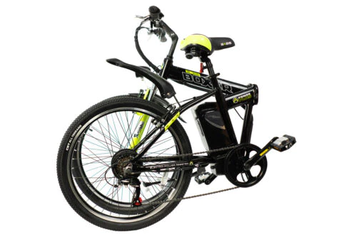 Basis Boxer Electric 24" Wheel Alloy Frame Folding E-Bike 6 Speed Shimano