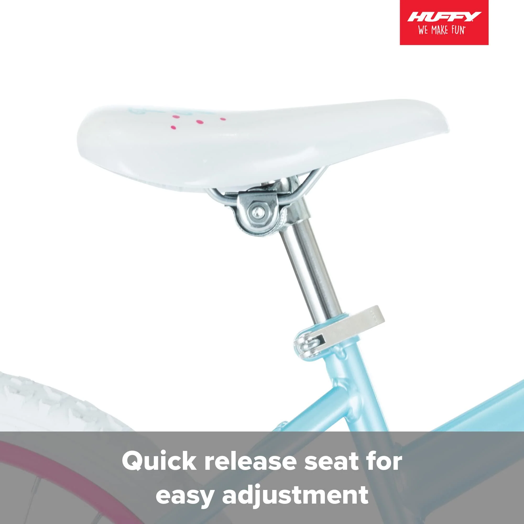 huffy illuminate 20 girls bike with kickstand, light blue