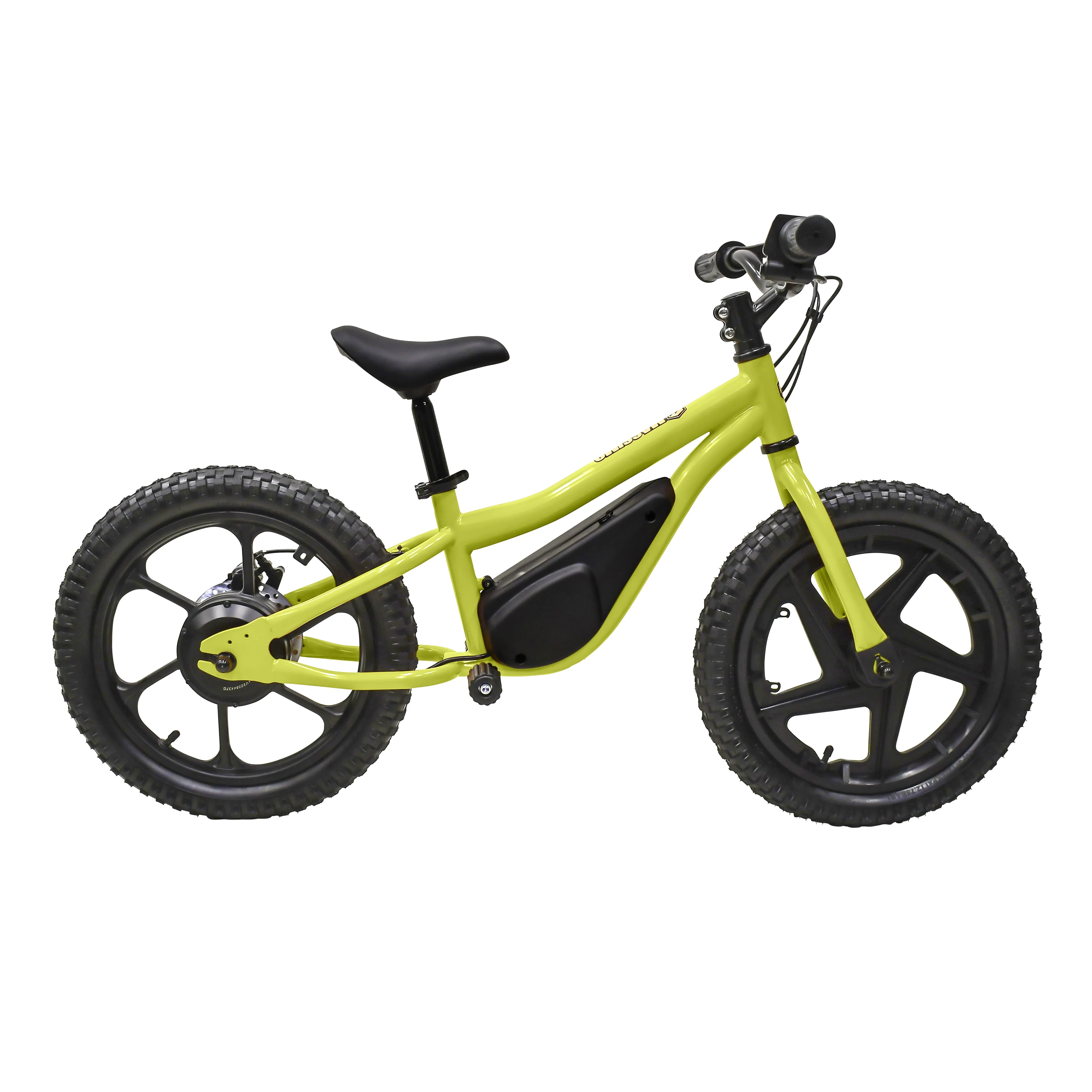 Massimo E13 24V Electric Balance Bike Bicycle | Seat Height 18in - 22in Battery Powered Ages 5 & Up (Yellow)