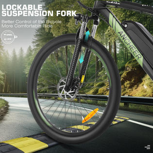 Ancheer 500W Adults Commuter E-Bike 27.5&s;&s; Mountain Bike,3 hours Fast Charge,48V Class 2,Removable 10.4Ah Battery,Colorful LCD Display