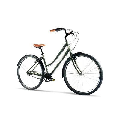HEAD Groove 700c Belt Drive City Bike, Small, Moss Green