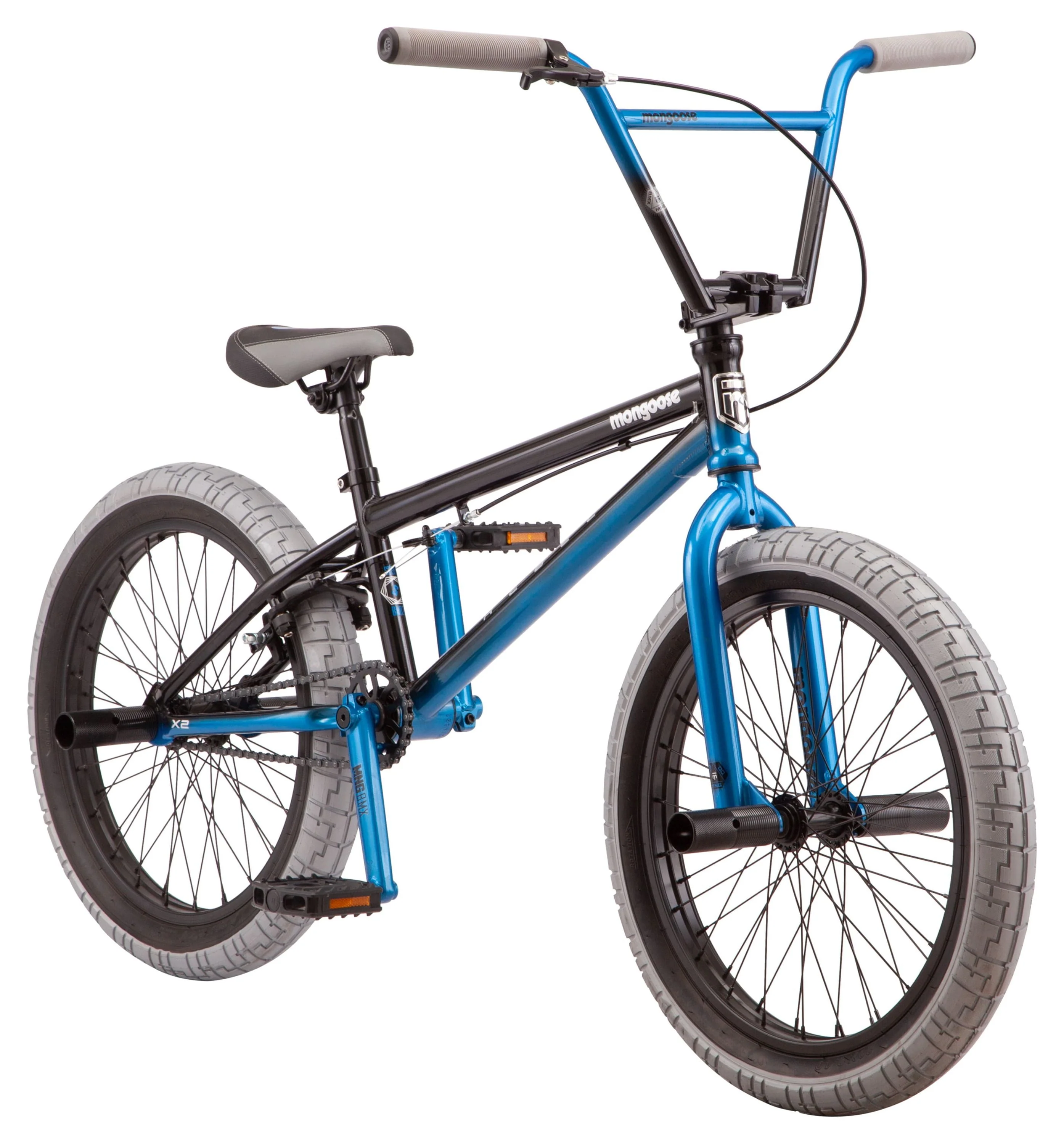 Mongoose 20-in. Rebel X2 Boy's BMX Bike, Black & Blue