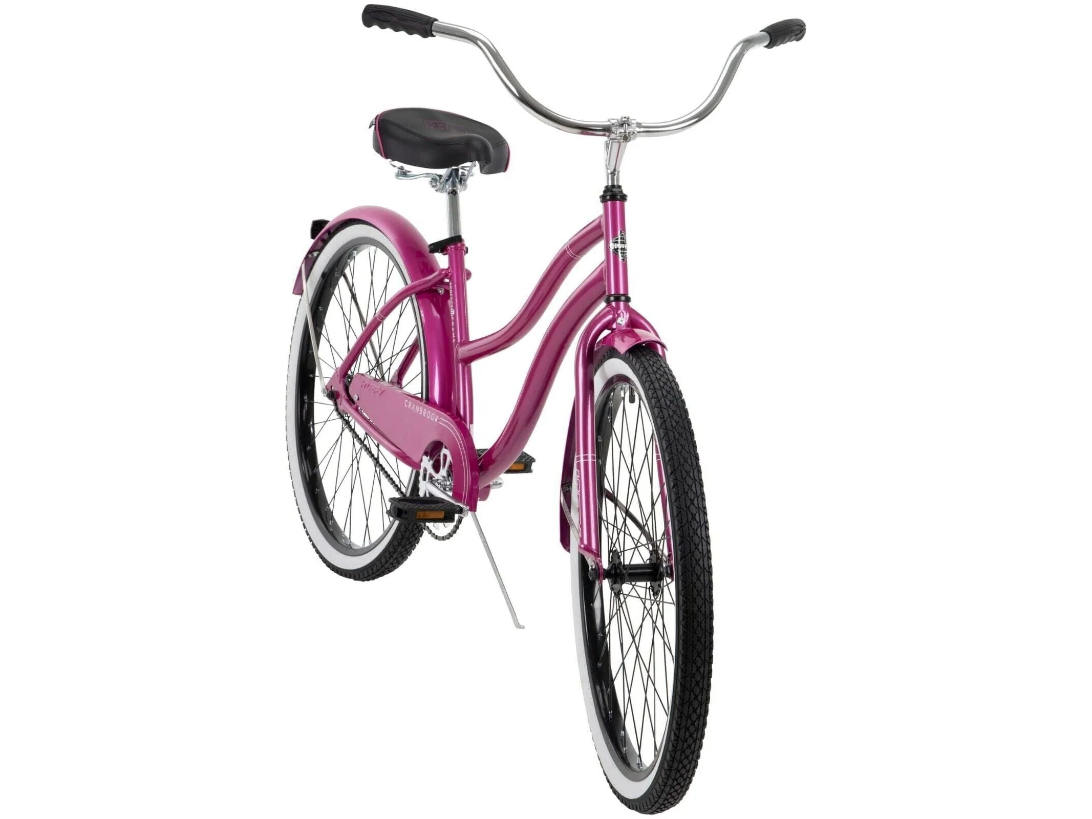 Huffy 26 In. Cranbrook Women's Beach Cruiser Bike, Pink, Bicycles
