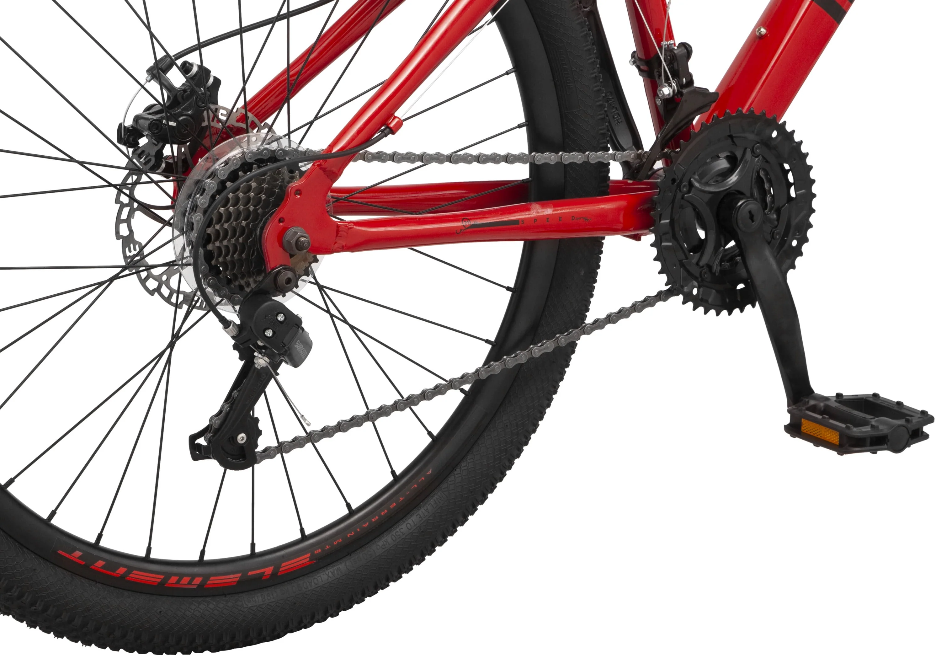 Mongoose 26-in. Durham Unisex Mountain Bike, Red and Black, 21 Speeds