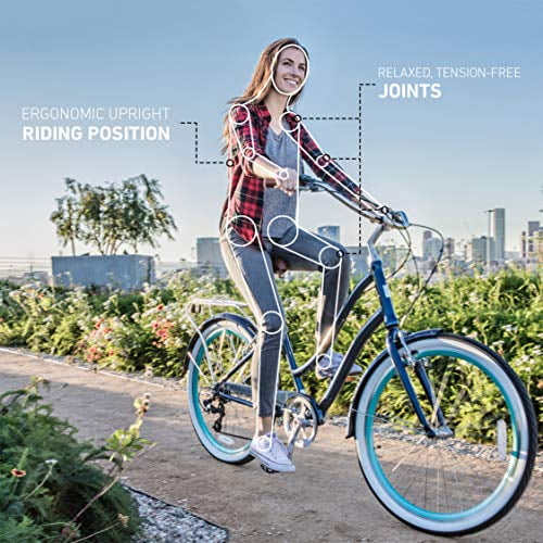 sixthreezero EVRYjourney Women's 3-Speed Step-Through Hybrid Cruiser Bicycle, 24