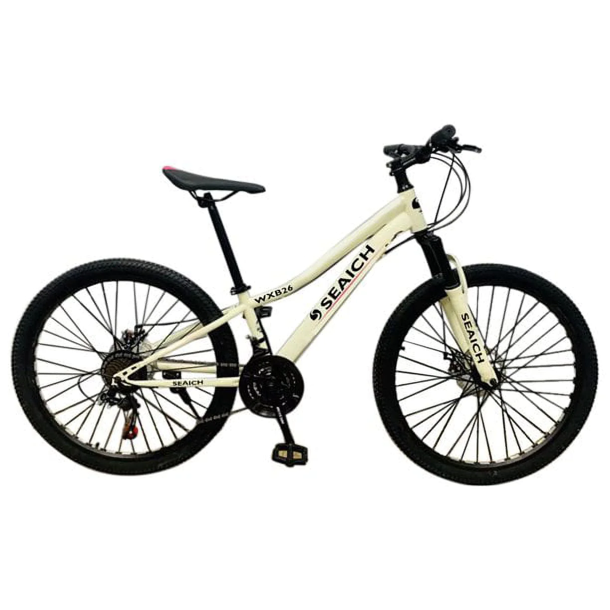 White Hardtail Bike SEAICH WXB 26