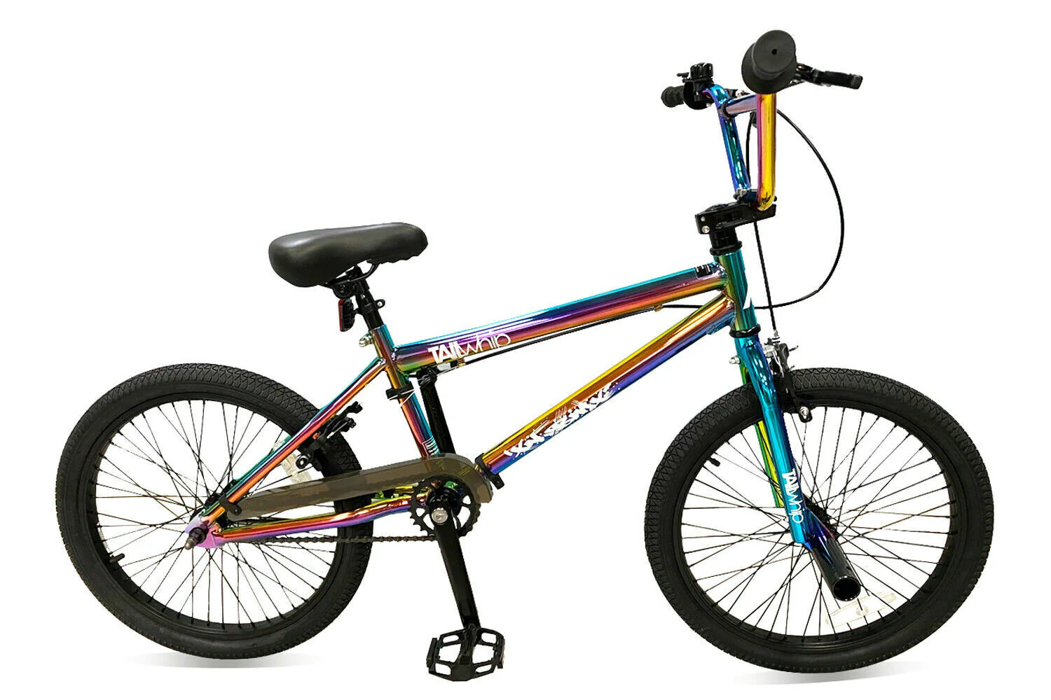 BMX Bike 20" Wheel XN Tailwhip Junior Stunt Bicycle 25-9t Neo Chrome Jet Fuel