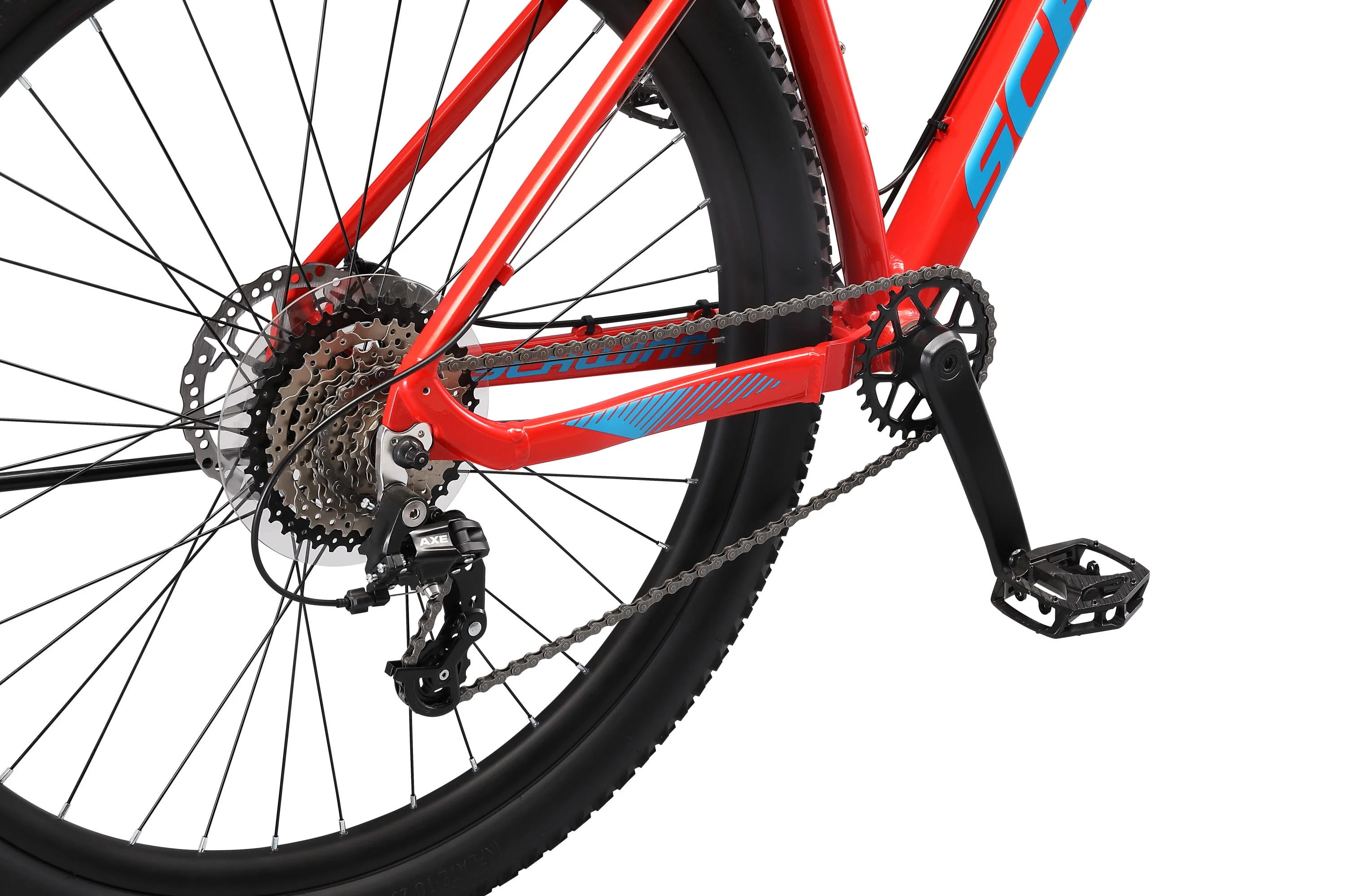 29-in. Axum DP Mens Mountain Bike, Red, 19-in. Frame