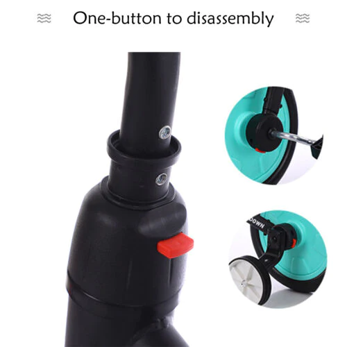 Kids 12 inch Balance Bike + Pedal Adjust Seat Handle -2 In 1 Push Trike Toddler