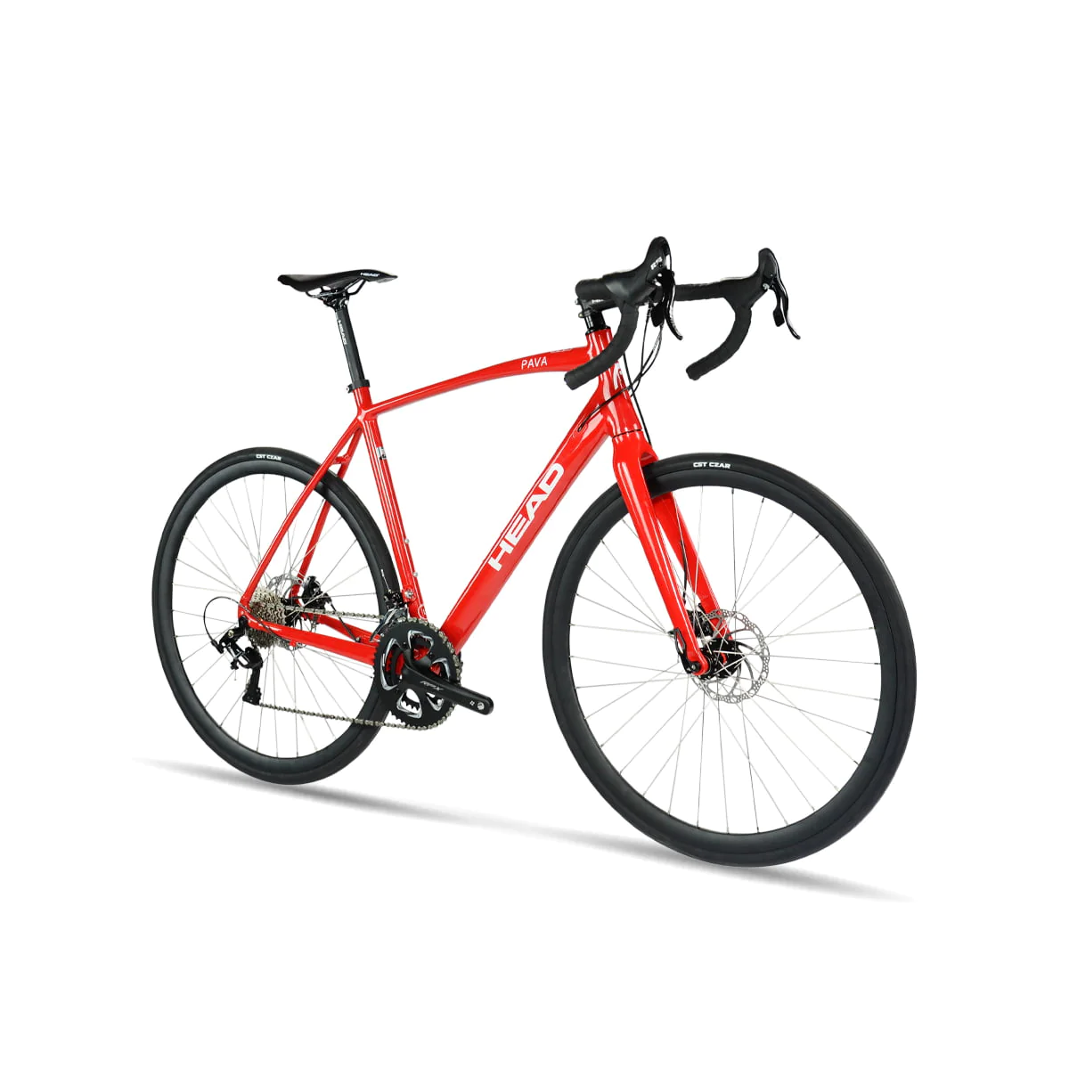 HEAD Pava L-Twoo Alloy Road Bike, 700c, Small, Red