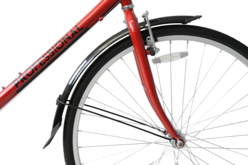 Professional City 700c Mens Hybrid 6 Speed 18" Frame Red Commute Bike Bicycle