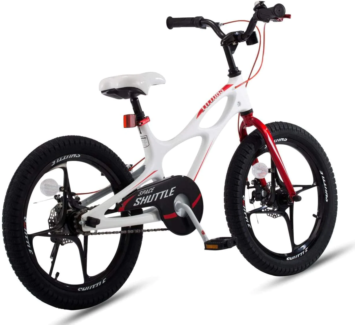 RoyalBaby 18 inch Magnesium Space Shuttle Kid's Bike, White
