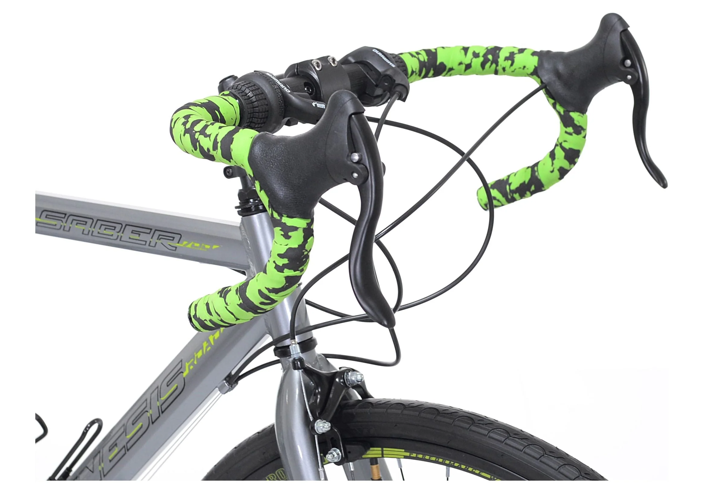 Genesis 700 C Saber Men's Aluminum Road Bike with 21 Speeds, Gray