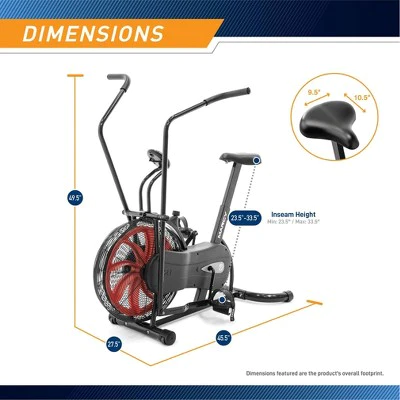 Marcy Stationary Upright Fan Exercise Bike