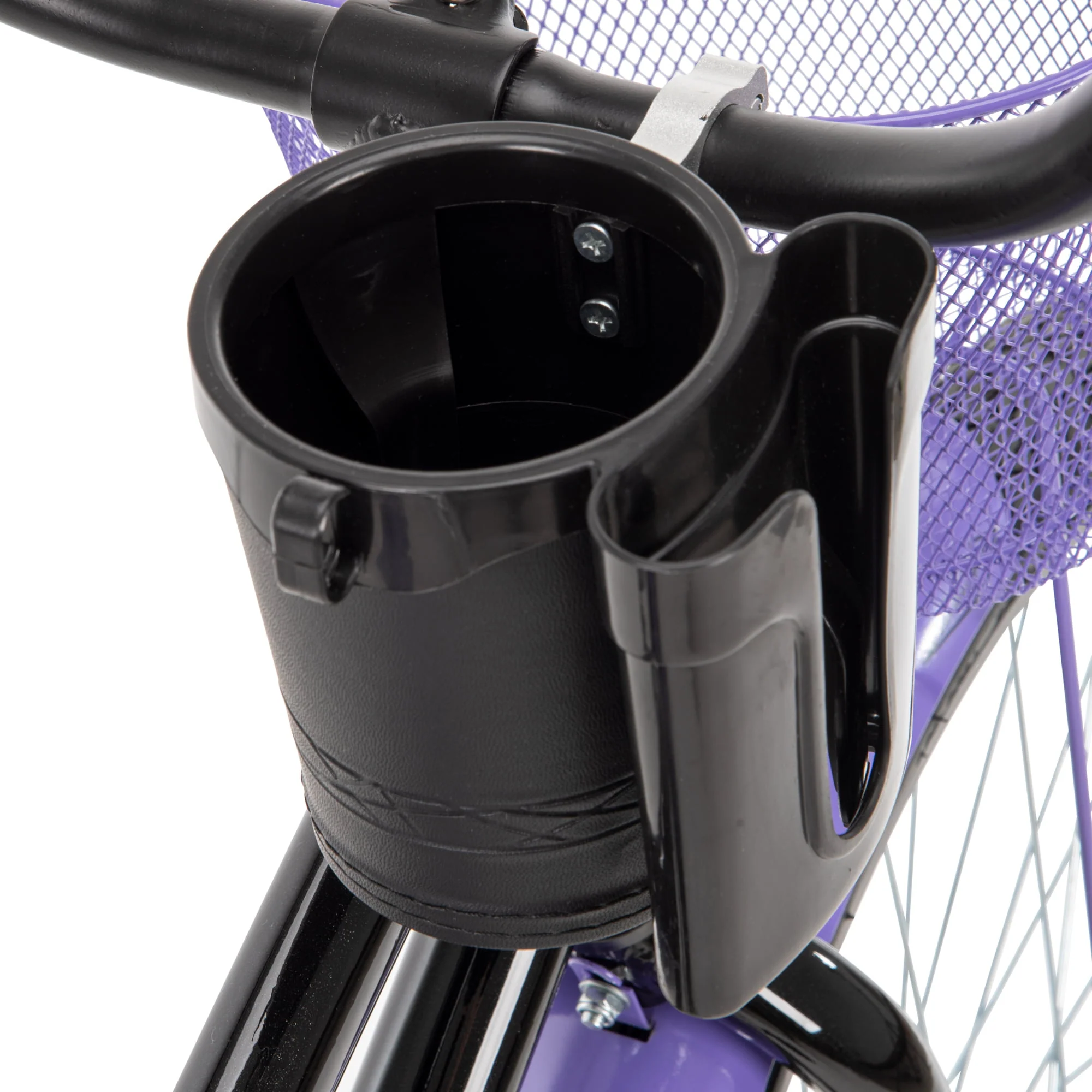 Carlisle 26-In. Cruiser Bicycle for Women, Black and Purple