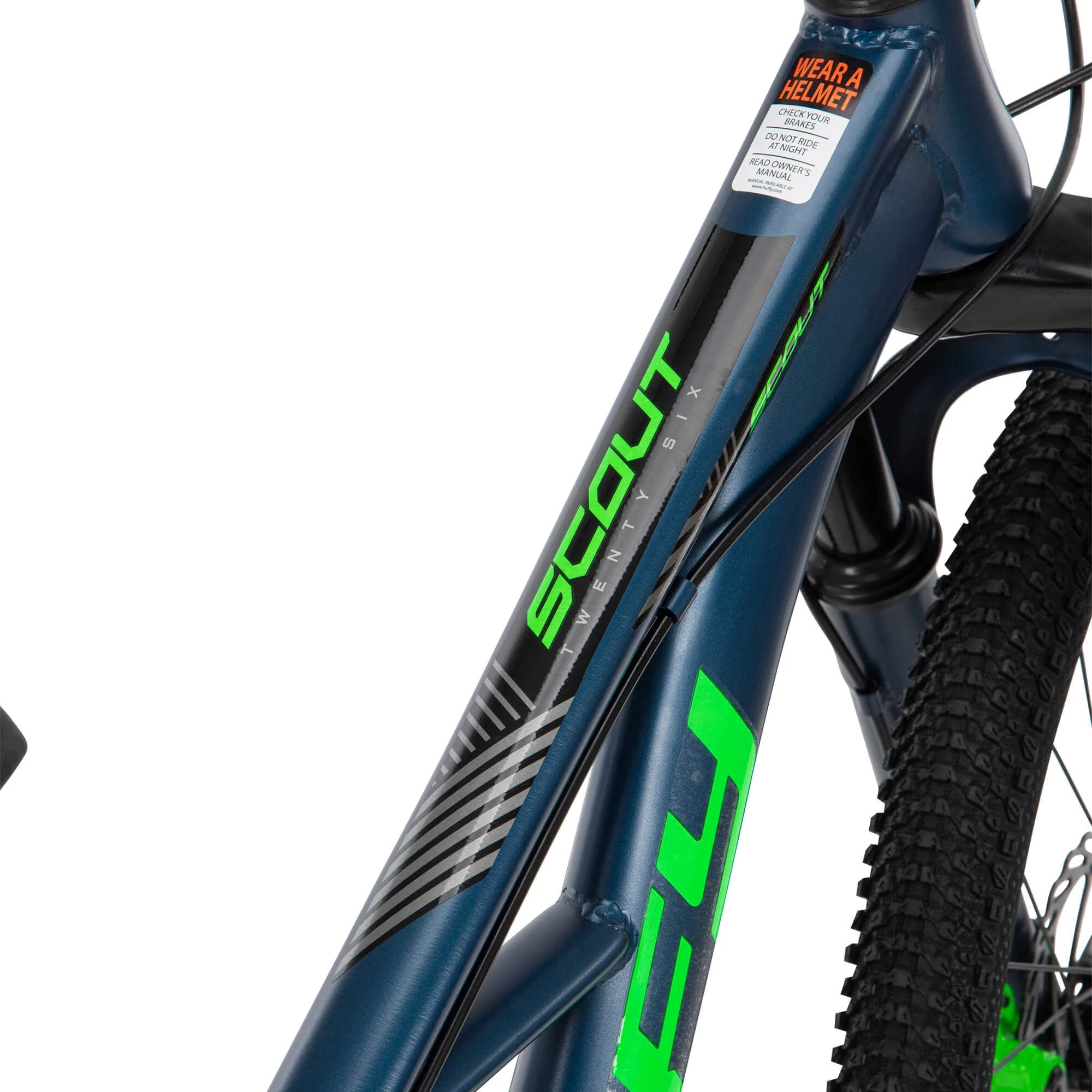 26-Inch Scout Men's 21-Speed Hardtail Mountain Bike, Denim Blue