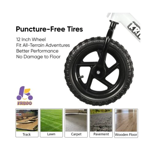 KRIDDO Toddler Balance Bike 2 Year Old, Age 24 Months to 5 Years Old, 12 Inch...