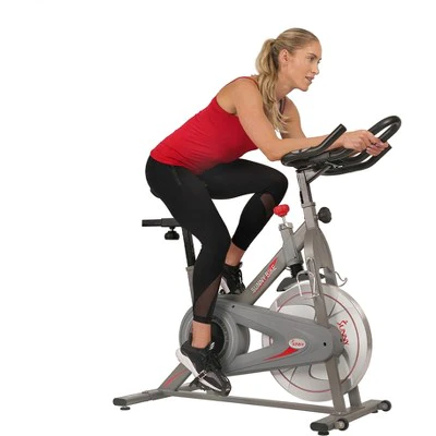 Sunny Health & Fitness Synergy Magnetic Indoor Cycling Bike - Silver
