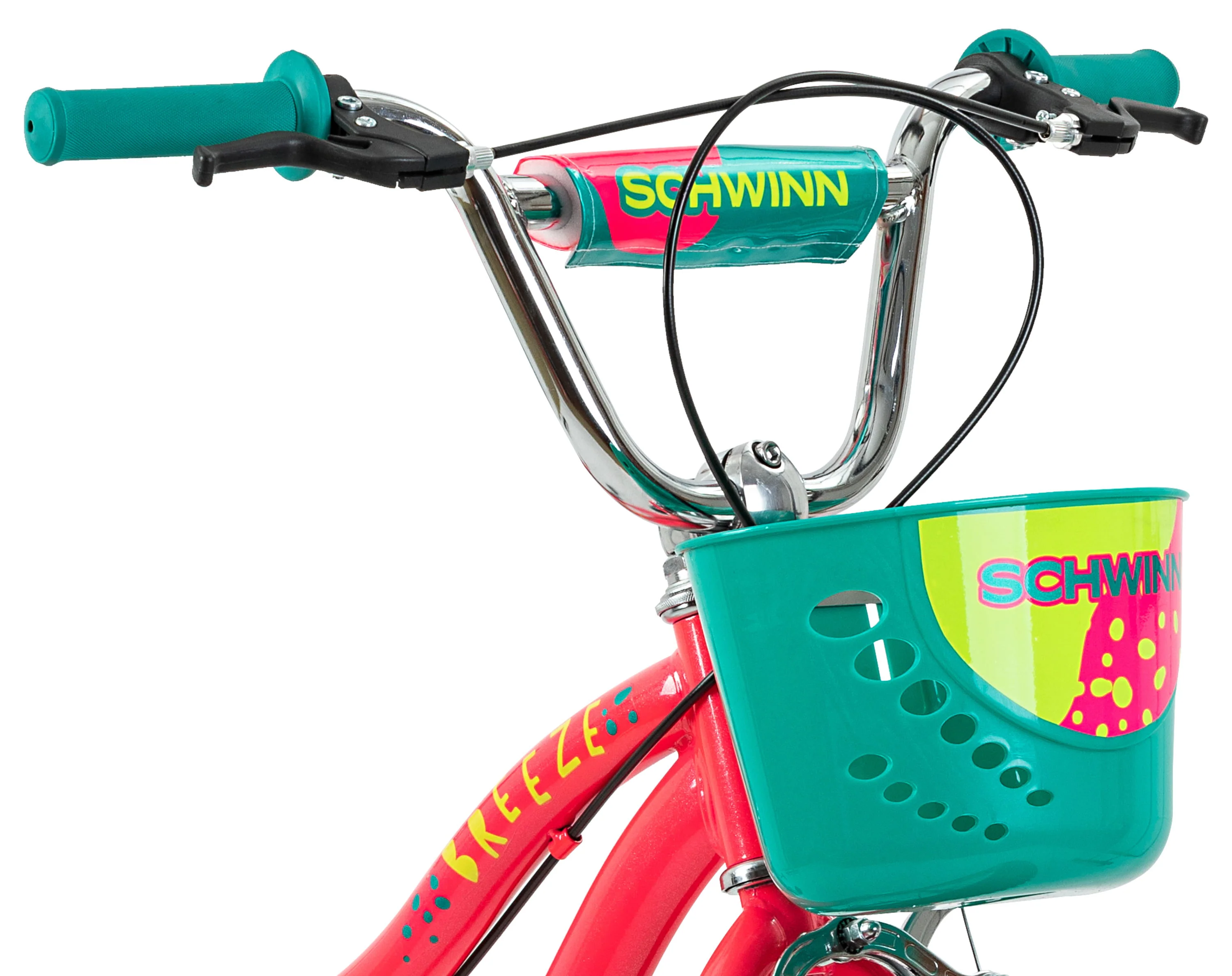 18-in. Breeze Girls Kids Bike with Basket, Pink
