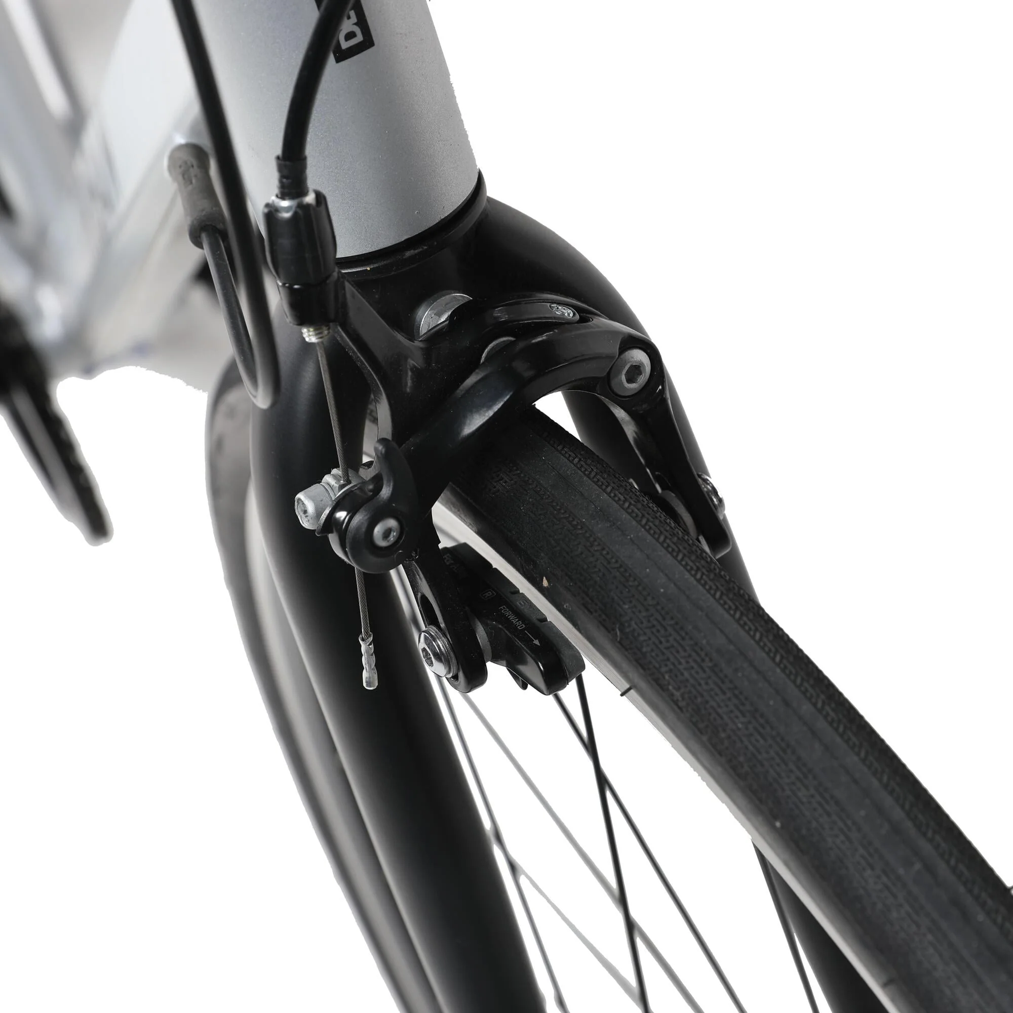 Decathlon RC100 Adult Road Bike, 700c, Silver, L