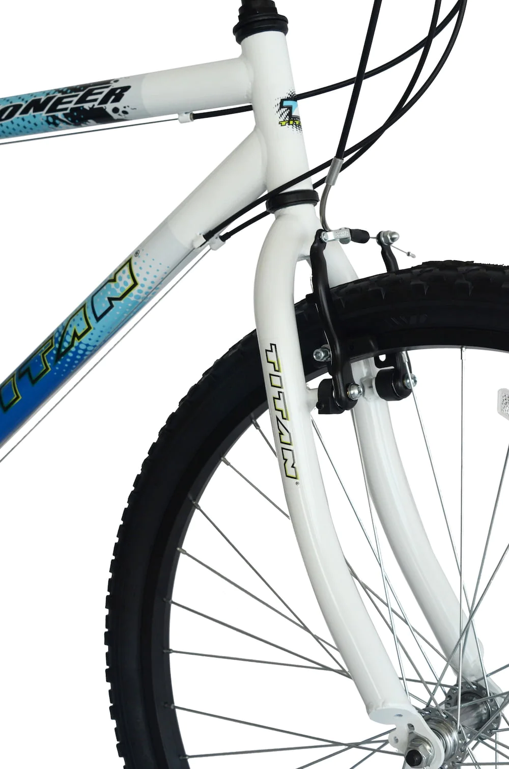 Titan Pioneer 18-Speed Steel Men's Mountain Bicycle, Blue