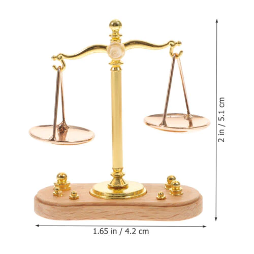 Car Accessories Miniature Vintage Balance Scale Dollhouse Weight Retro Decor