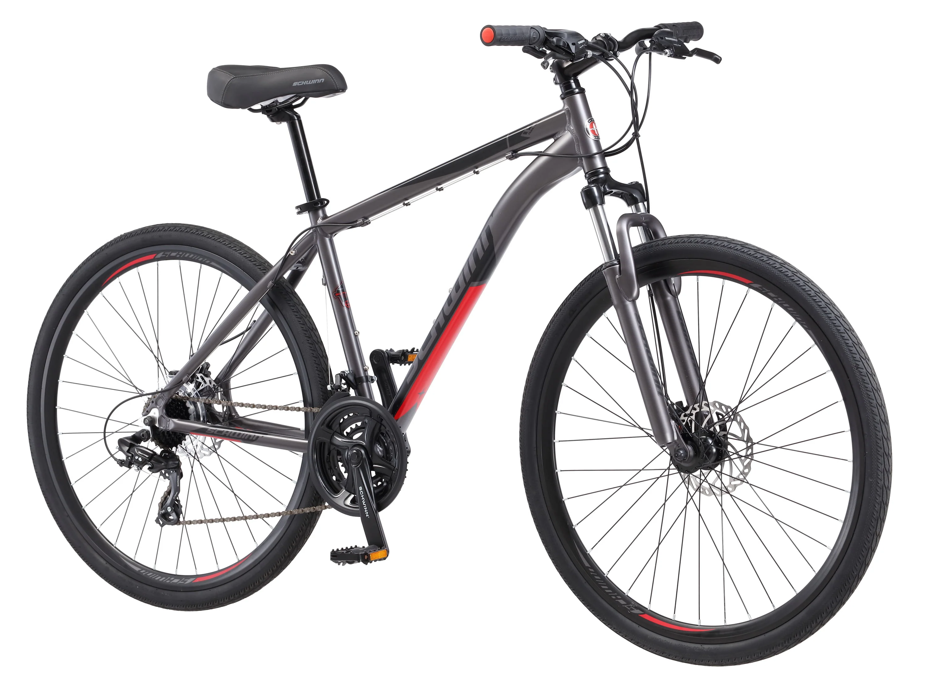 DSB Hybrid Bike, 700c wheels, 21 speeds, mens frame, grey