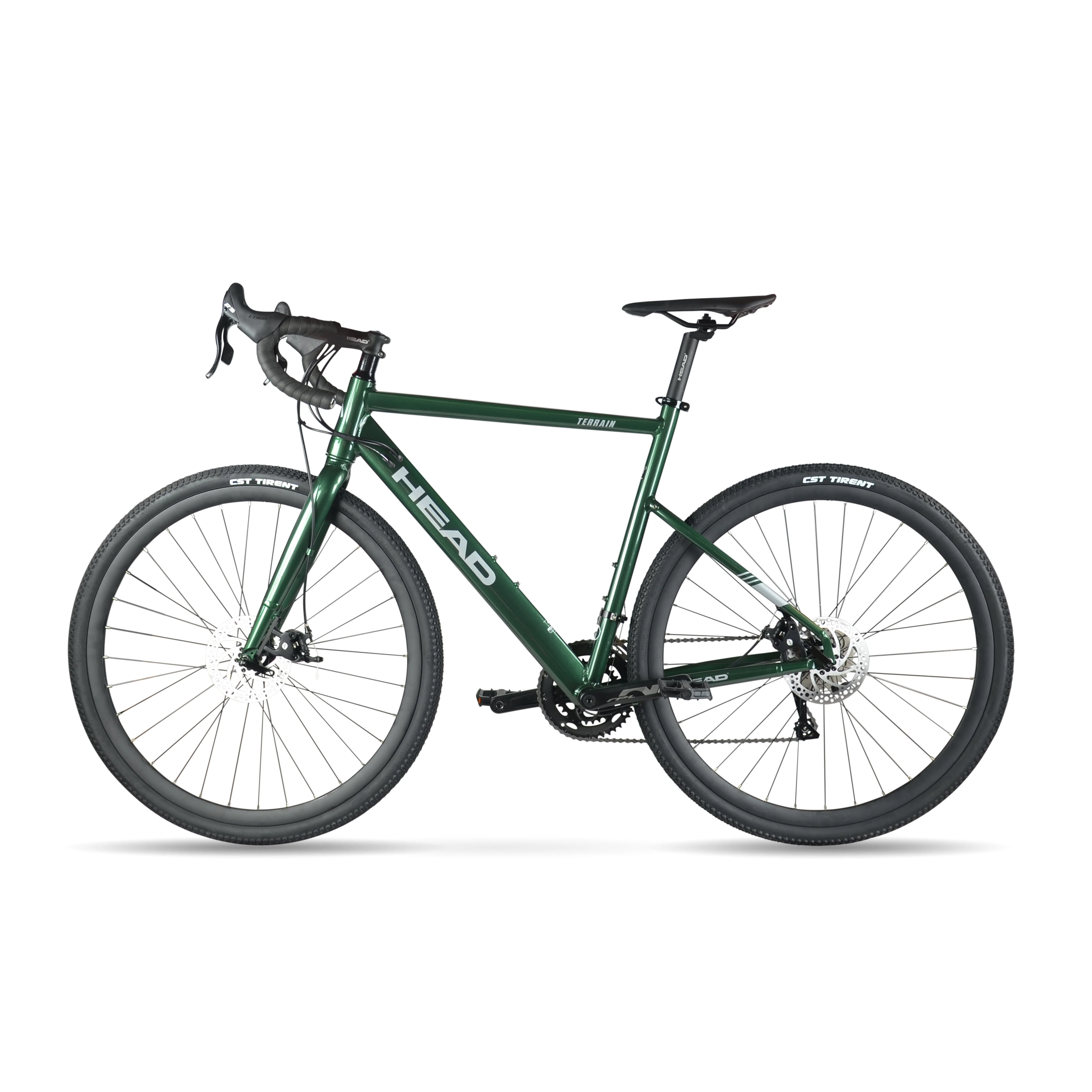 HEAD Terrain L-Twoo R5 Alloy Gravel Bike, 700c, Small, Evergreen