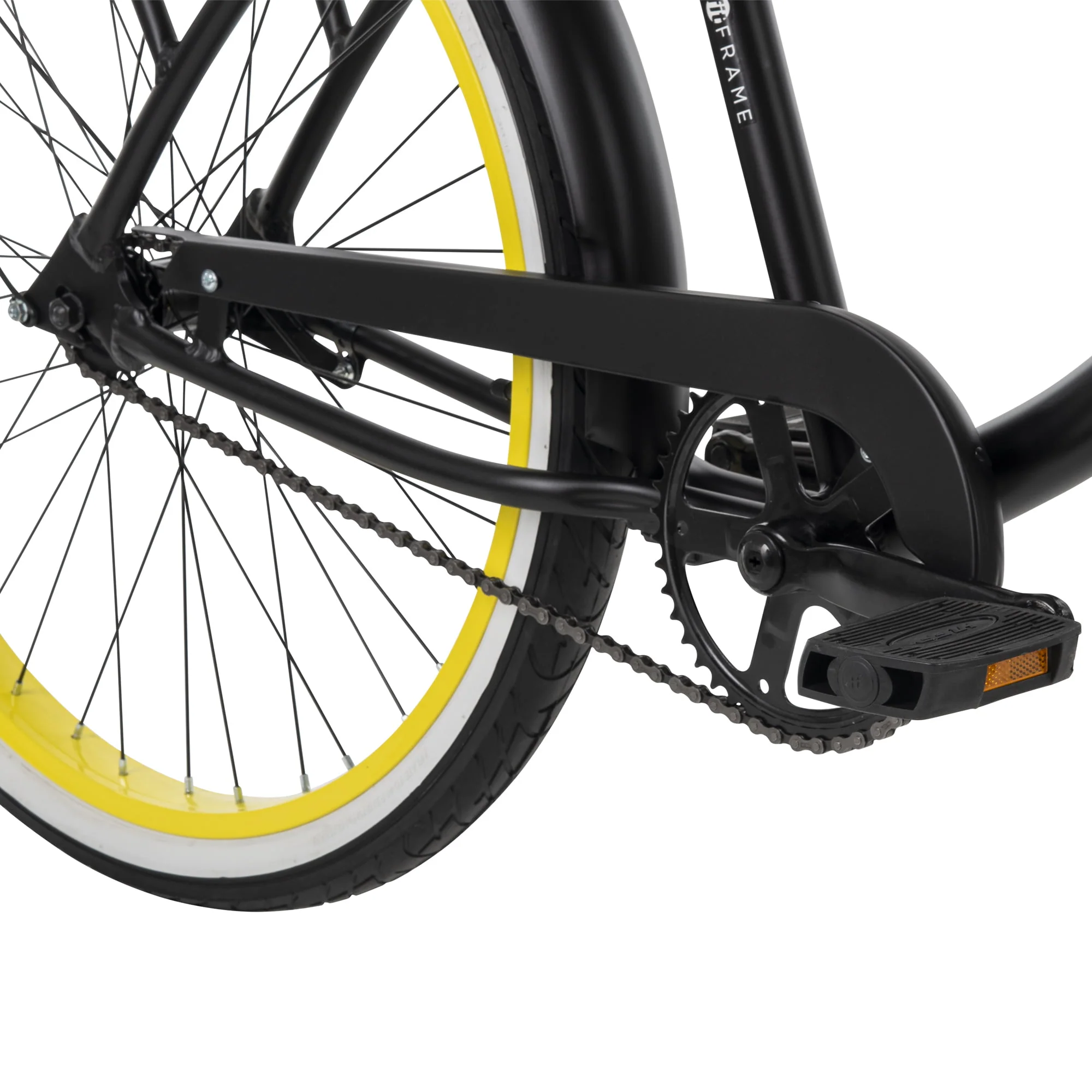 Glove 26 inch Mens Beach Cruiser Bike, Black, by Huffy