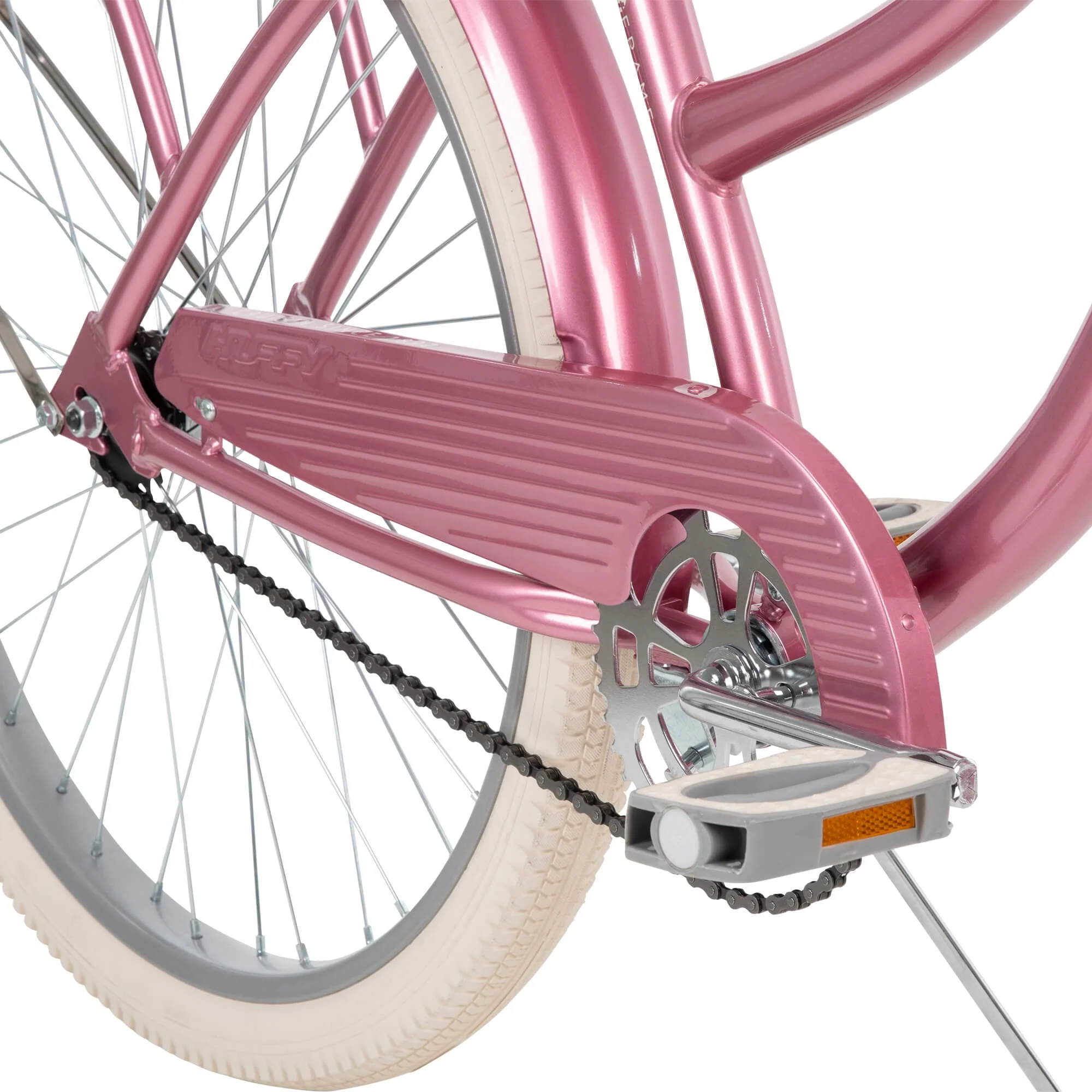 26 In. Nel Lusso Women's Beach Cruiser Bike, Pink Taffeta