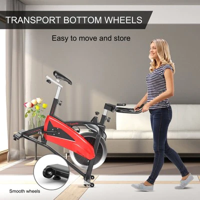 Superfit Fitness Cycling Bike Magnetic Exercise Bike W/35Lbs Flywheel Home Gym