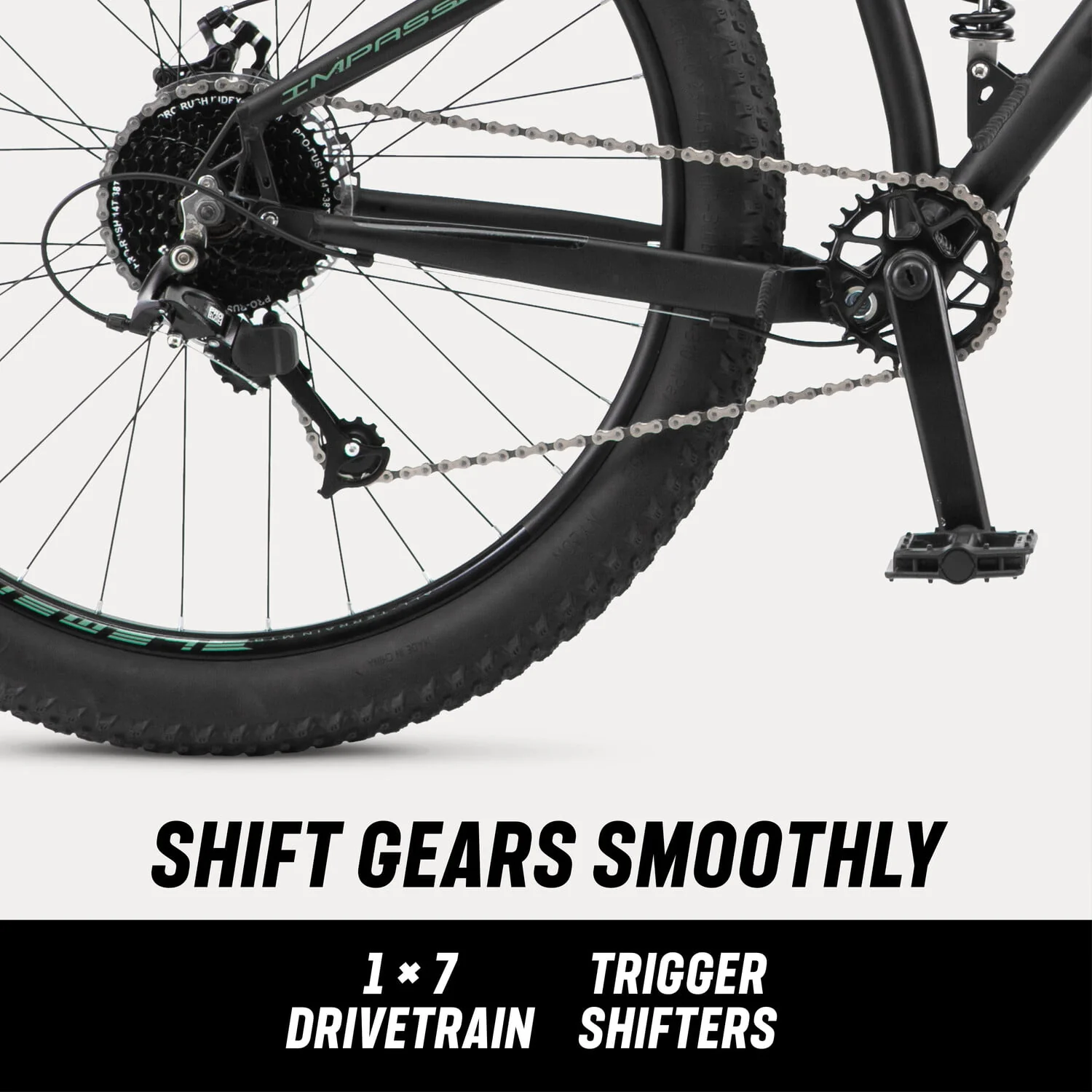 Mongoose Mongoose Impasse Dual Suspension Mountain Bike, 27.5 - Inch Wheel, Matte Black