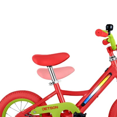 Jetson Light Rider 12" Kids' Light Up Bike - Red/Lime