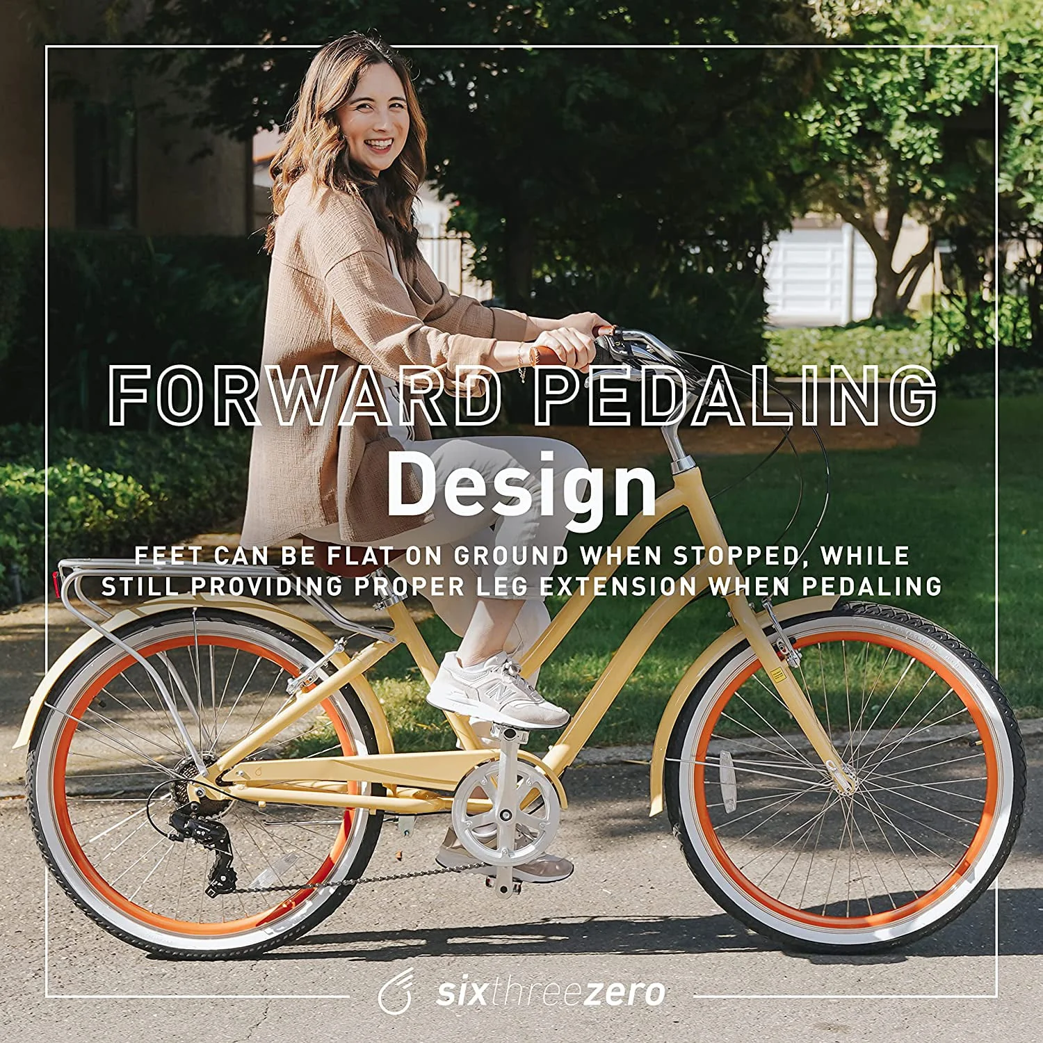 sixthreezero EVRYjourney Women's 7-Speed Step-Through Hybrid Cruiser Bicycle, 26