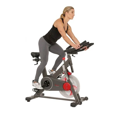 Sunny Health & Fitness Training Cycling Battery Exercise Bike - Gray