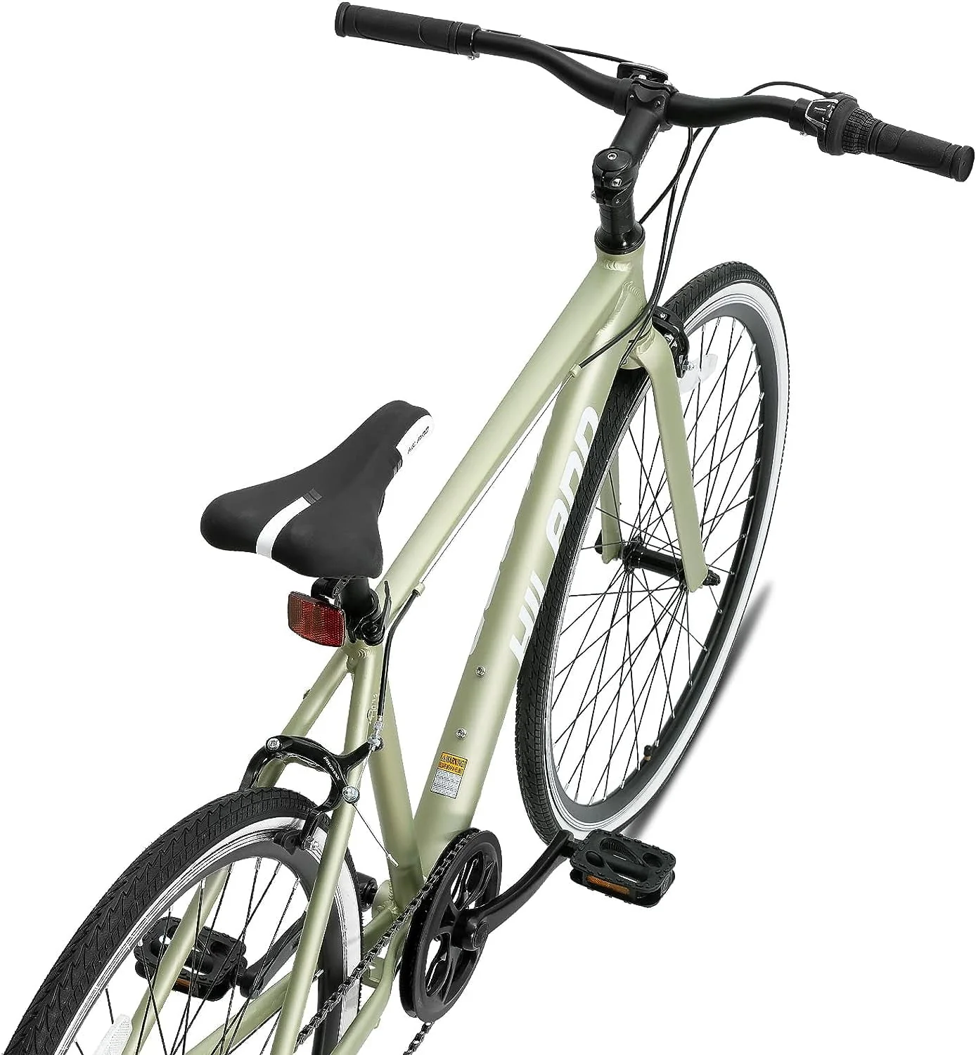 Hiland Hybrid Bike, Shimano Drivetrain 7 Speeds, 700C Wheels for Men Women Ladies Commuter Bike City Bike