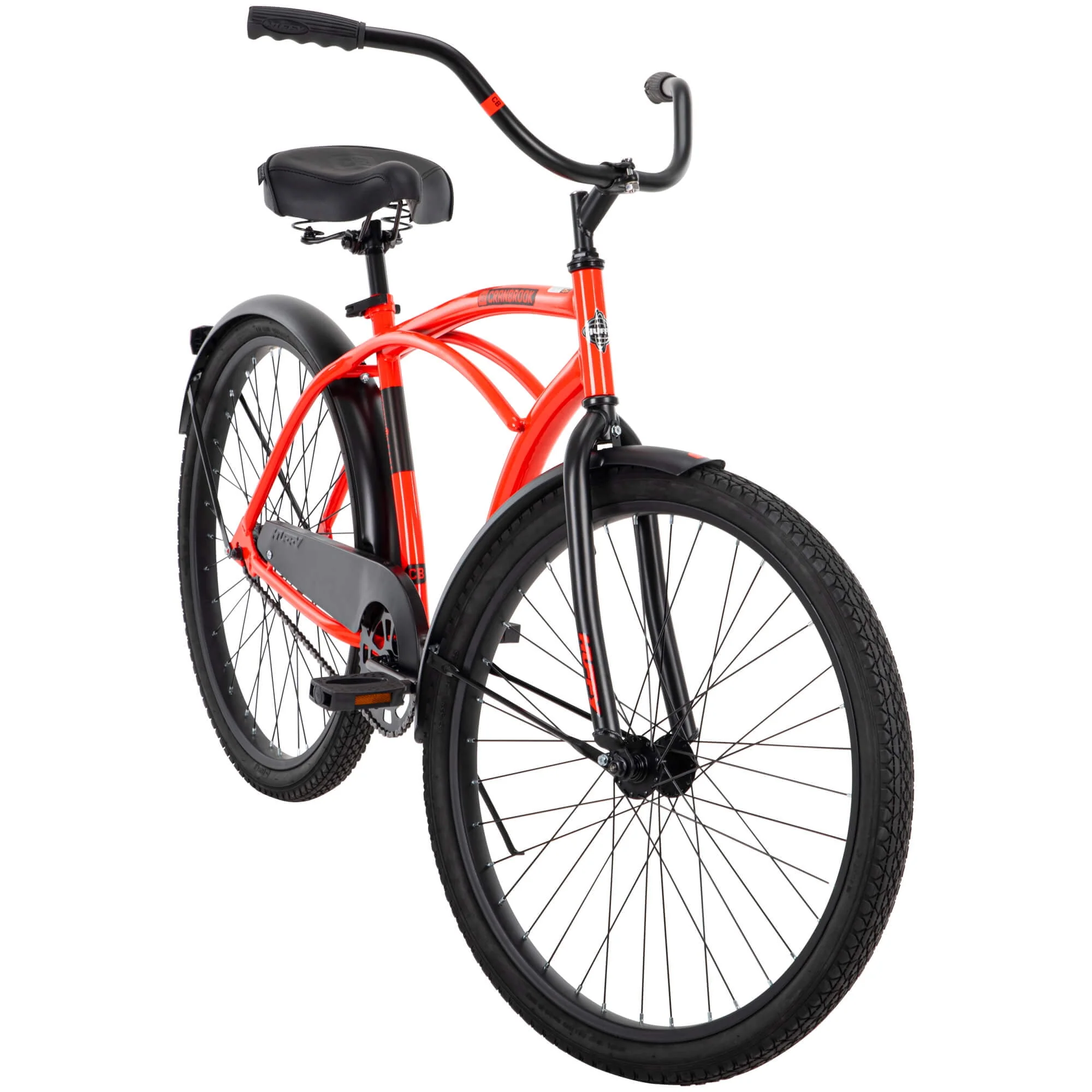 26 In. Cranbrook Men's Classic Beach Cruiser Comfort Bike, Red